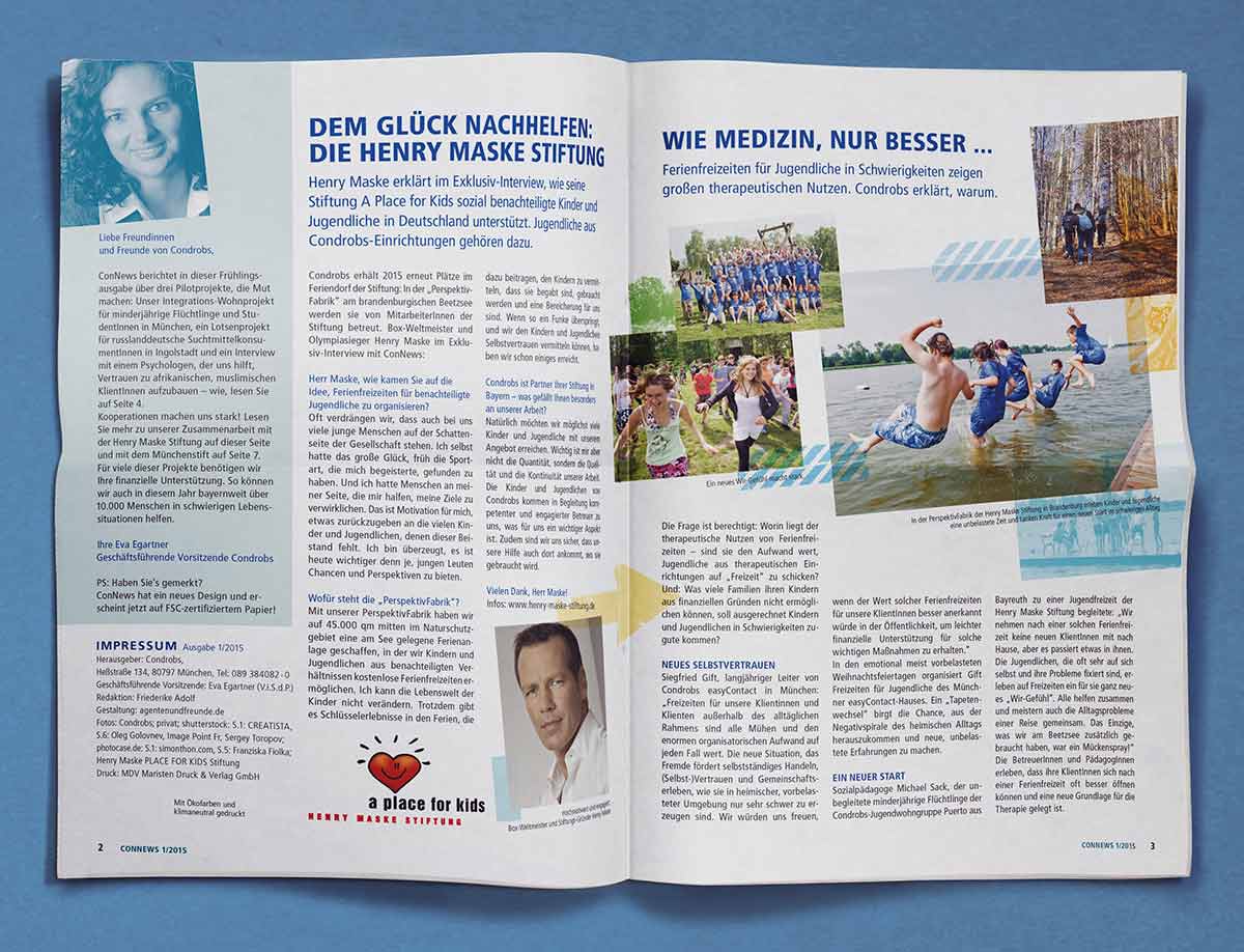 Editorial Design c-c-design.de - ConNews Innenansicht