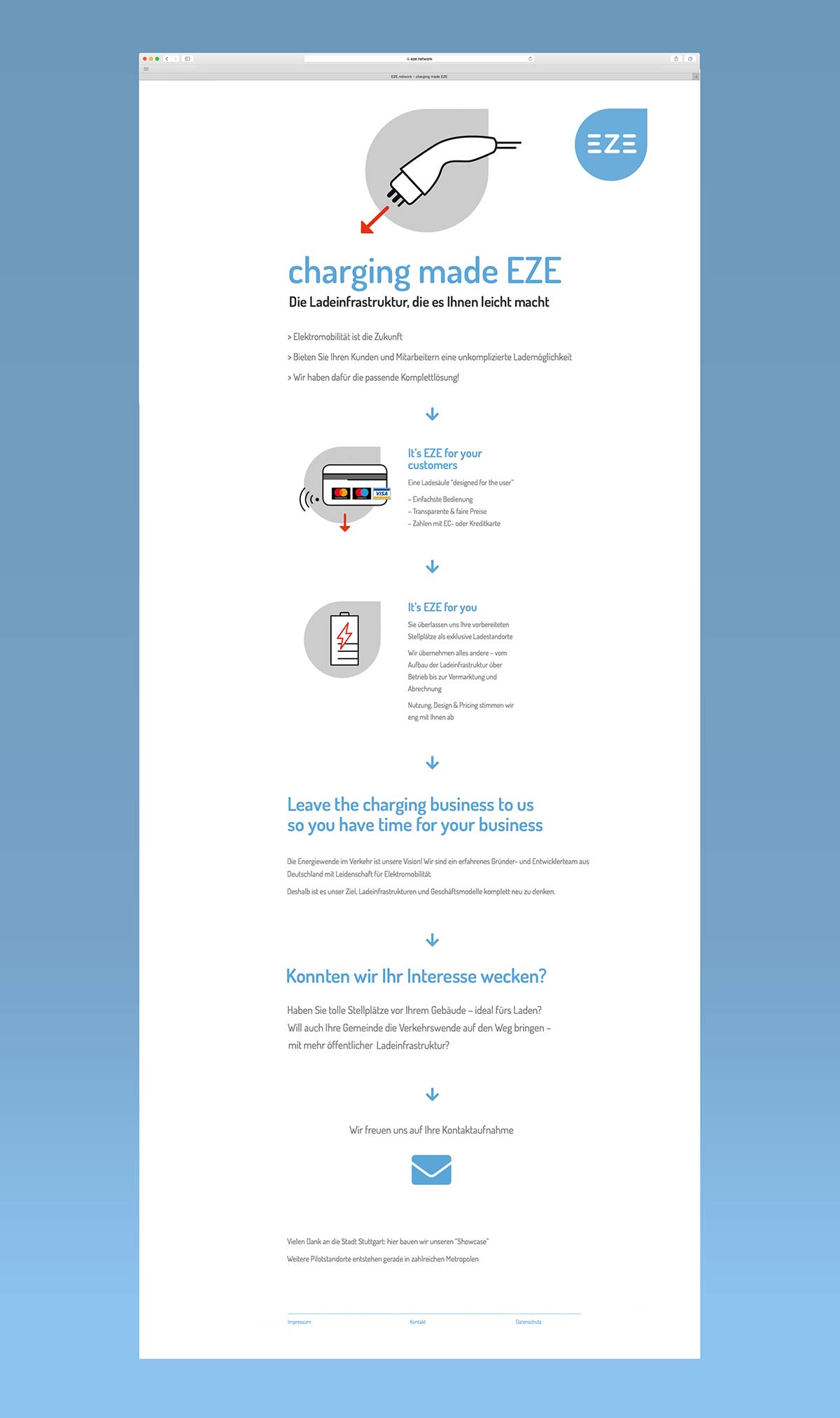 eze charging - Webseitendesign by c-c-design.de