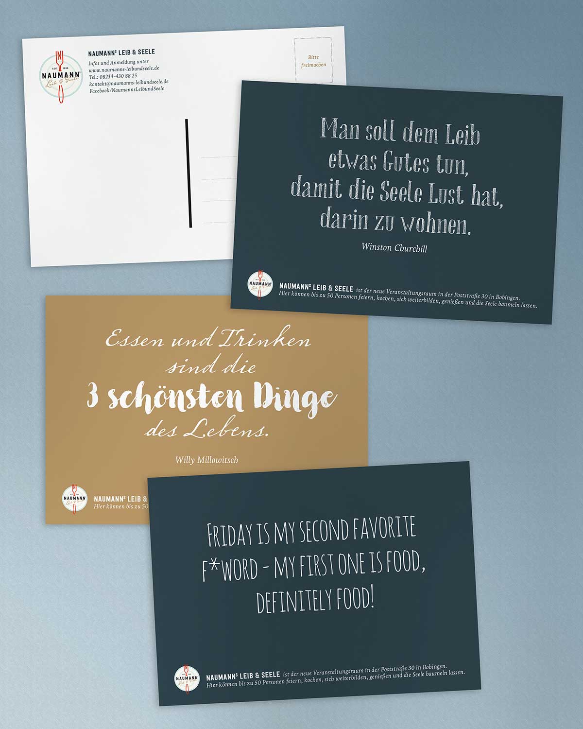 Leib und Seele Postkarten-Design von Carmen Christ