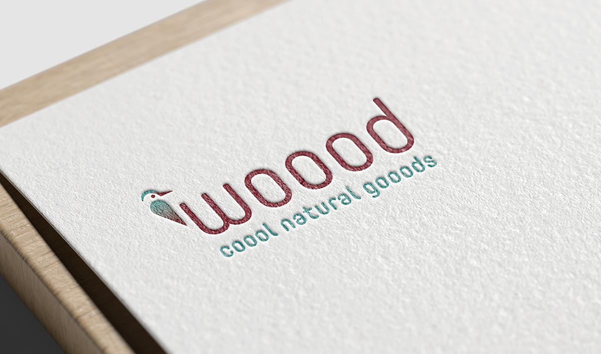 Wooods gooods Logo auf papier - c-c-design.de