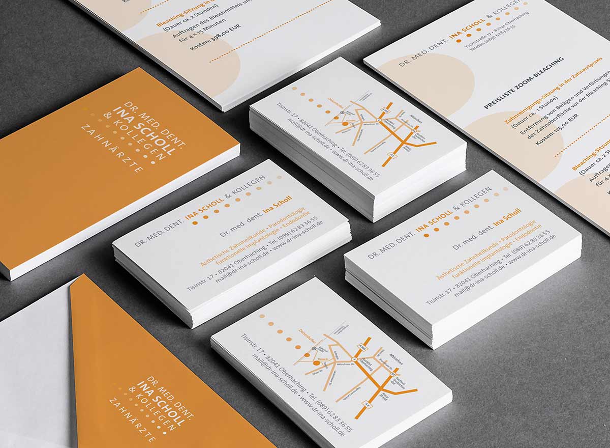 Visitenkarten, Flyer und Coporate Design - Grafik Designerin Carmen Christ