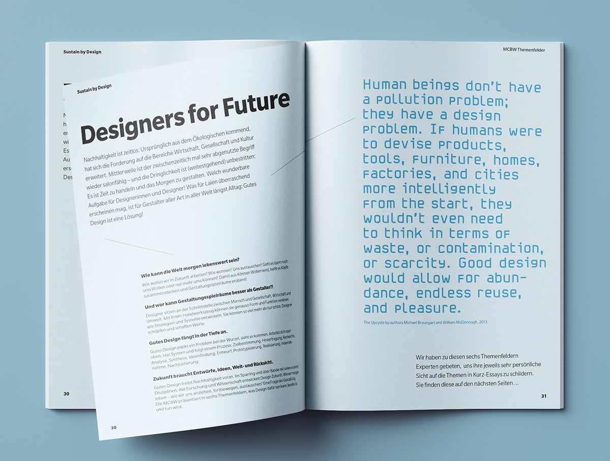 Designers for Future - Innenansicht Magazin