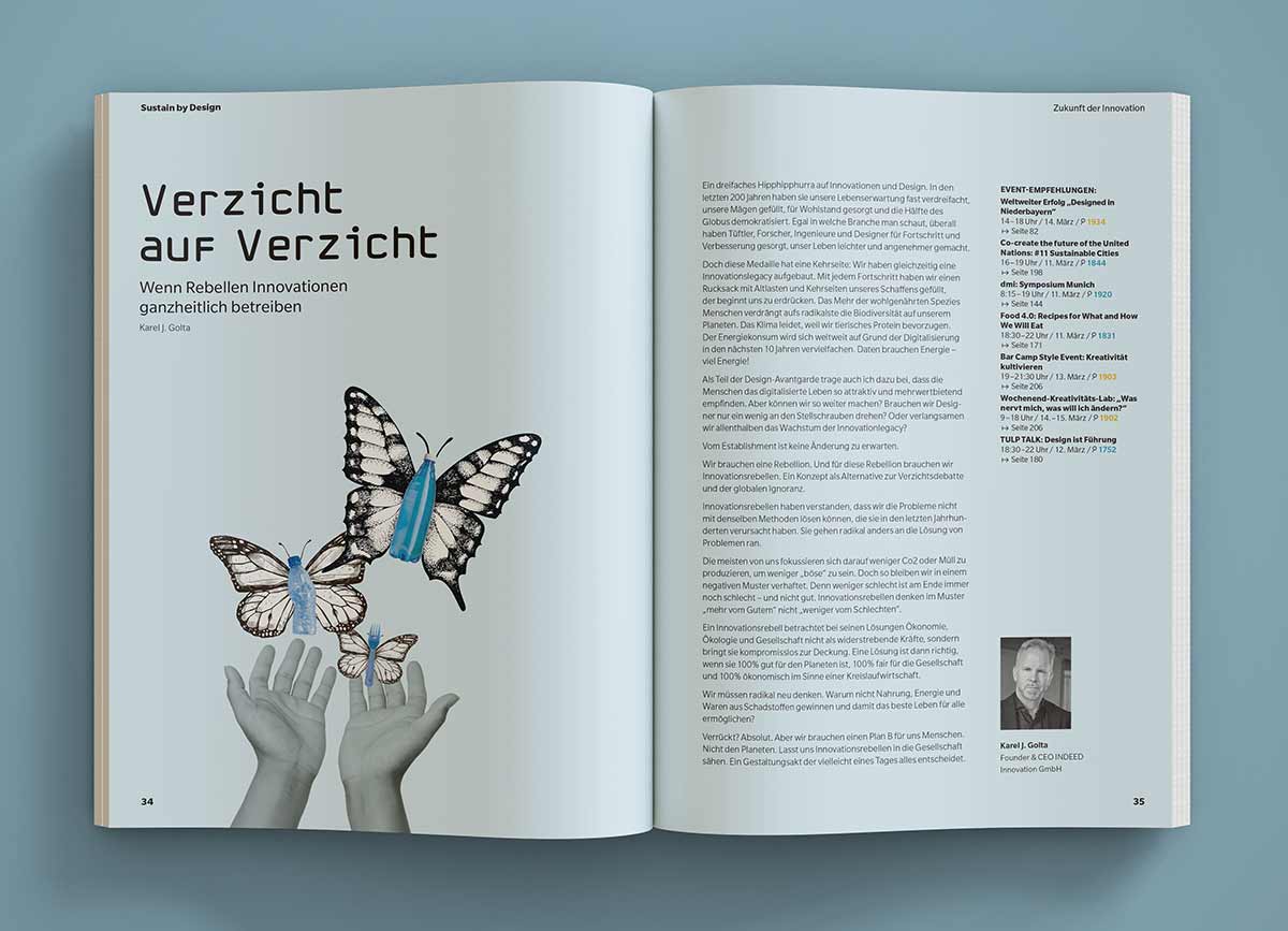 Sustain by Design - Innenansicht Magazin