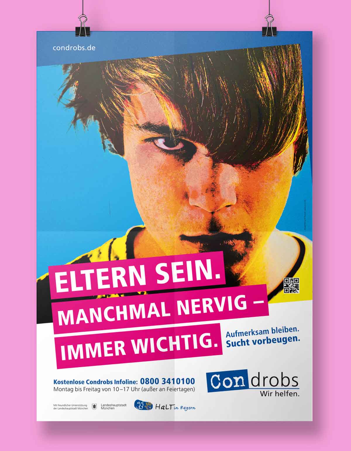 Eltern sein. Plakatdesign von Carmen Christ